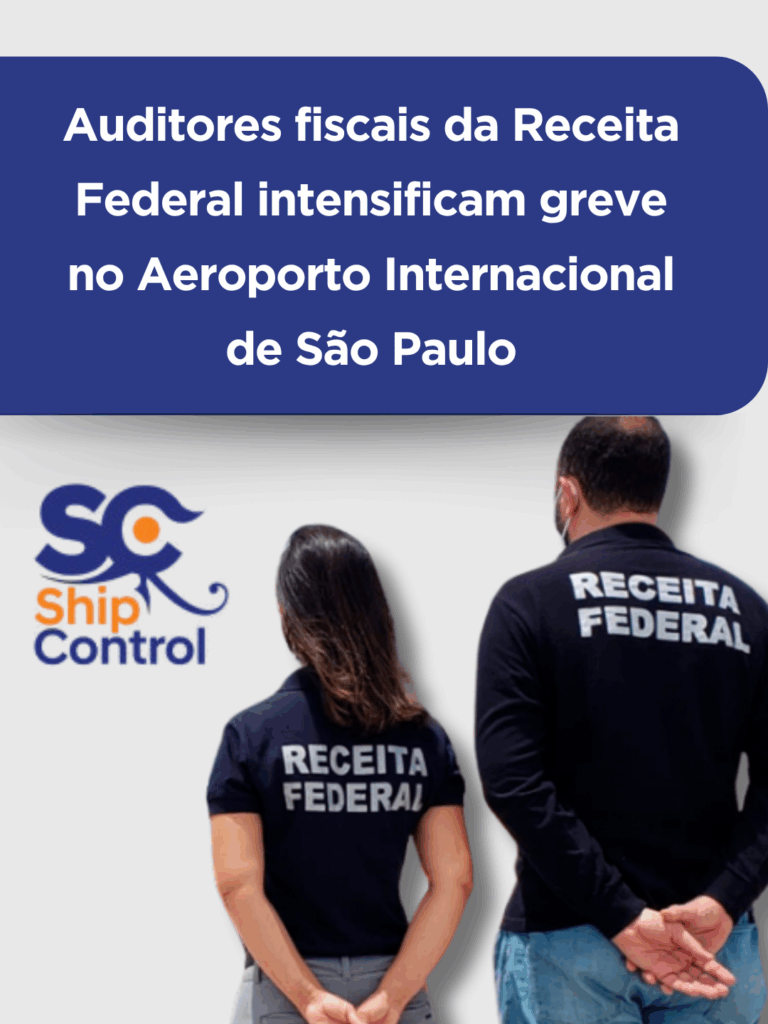 Auditores fiscais da Receita Federal intensificam greve no Aeroporto Internacional de São Paulo