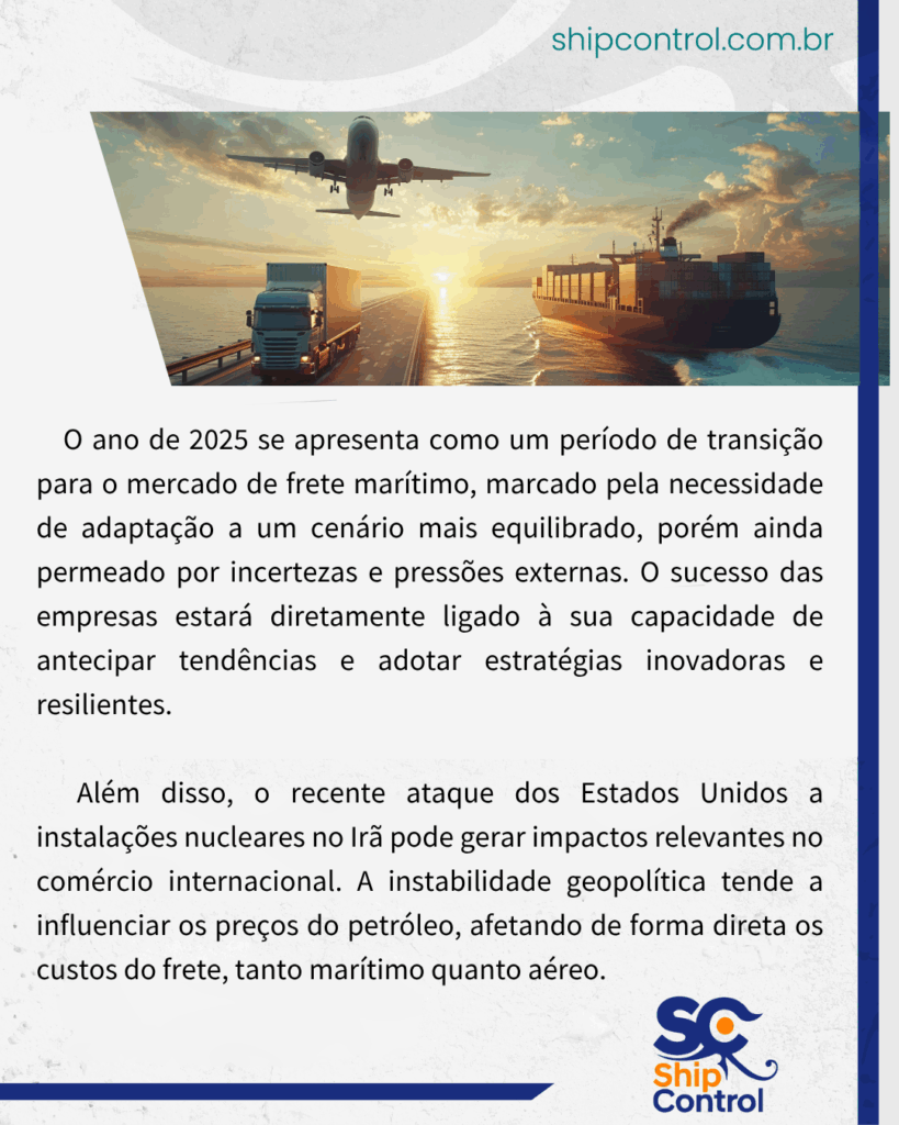 2025: Um Ano de Transição no Frete Marítimo